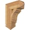 Ekena Millwork Merced Arts & Crafts Rough Sawn Bracket, Western Red Cedar, 6"W x 18"D x 22"H BKT06X18X22MRC03RWR - alternate 1